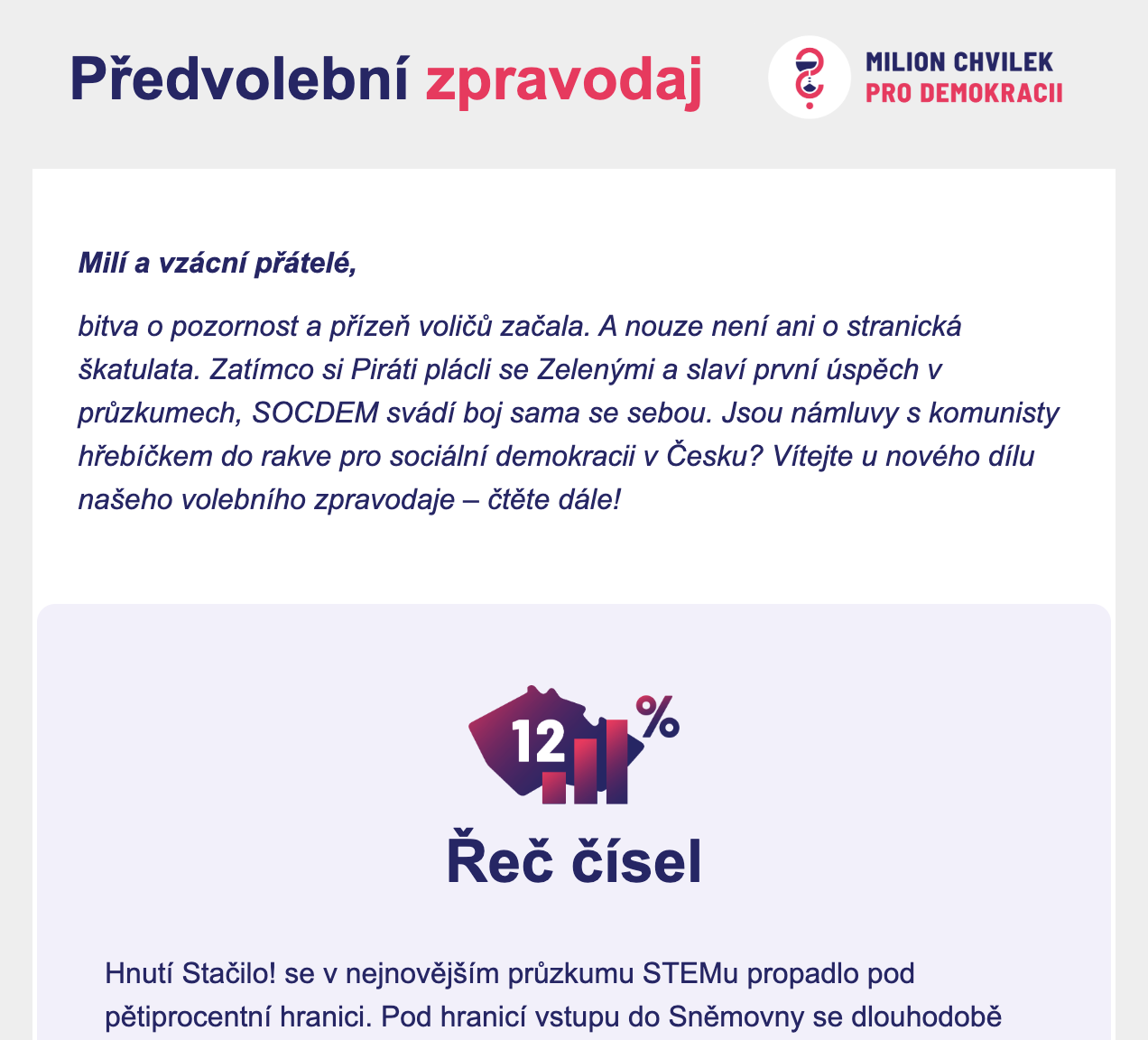 Předvolební zpravodaj 2. 7.