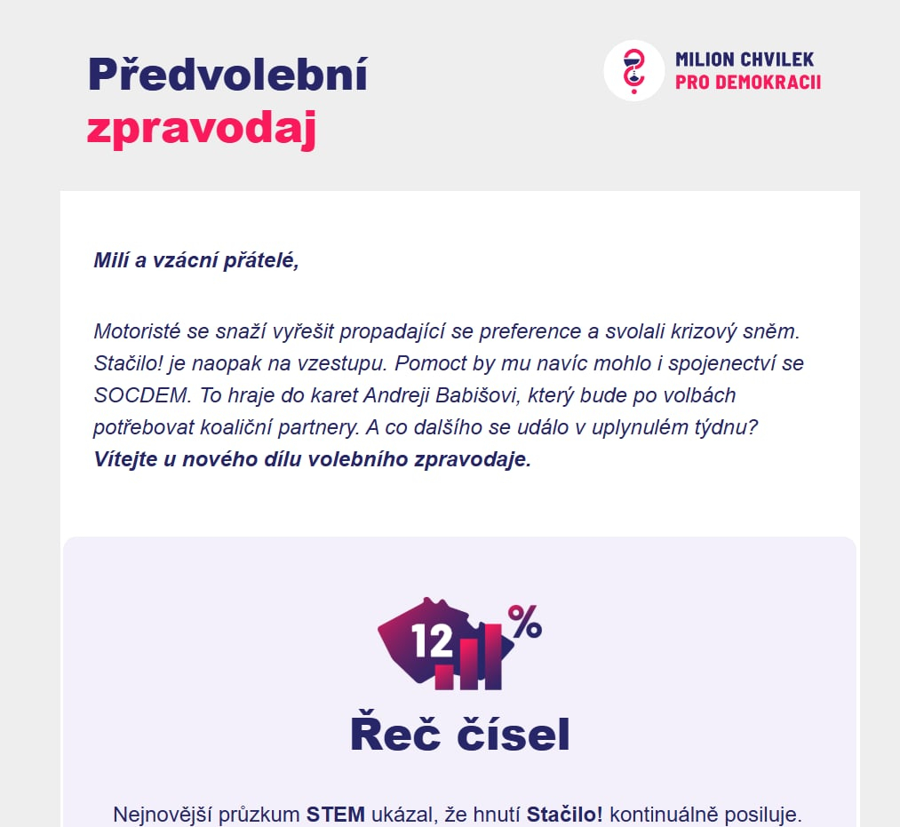 Předvolební zpravodaj 23. 7.