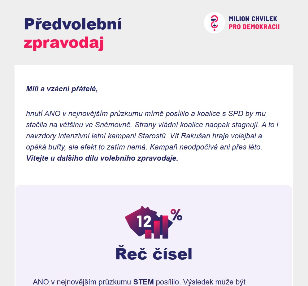Předvolení zpravodaj 30. 7.